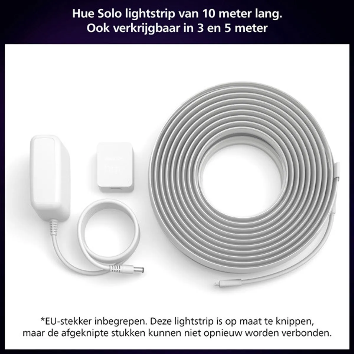 Philips Hue Solo Lightstrip 10m - RGBW met Dimmer Switch