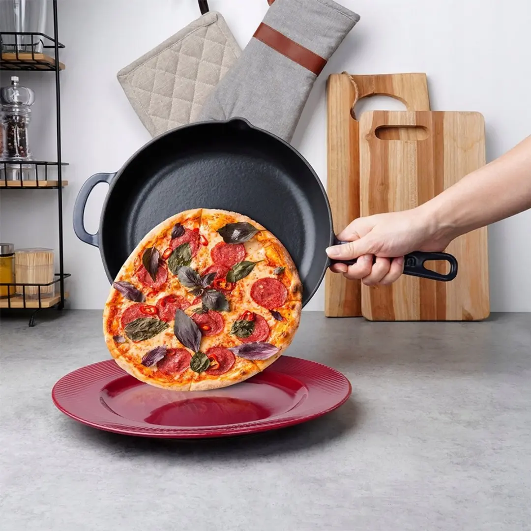 Orion Gietijzeren Pan 26cm - Zwart/Donkerblauw