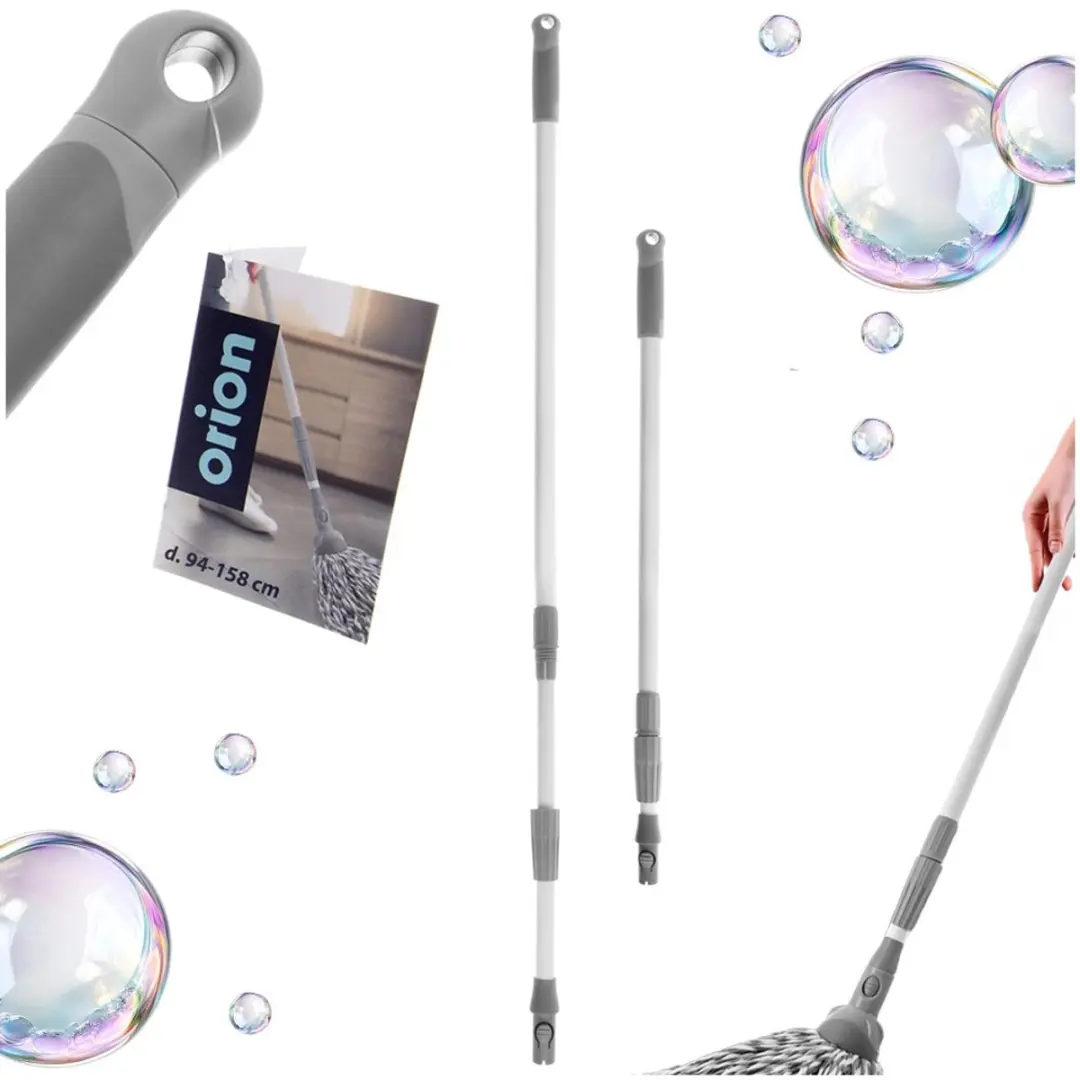 Orion Clean System Telescoop Mop- en Bezemsteel 94-158cm - Roestvrij Staal - afbeelding 3 van 6