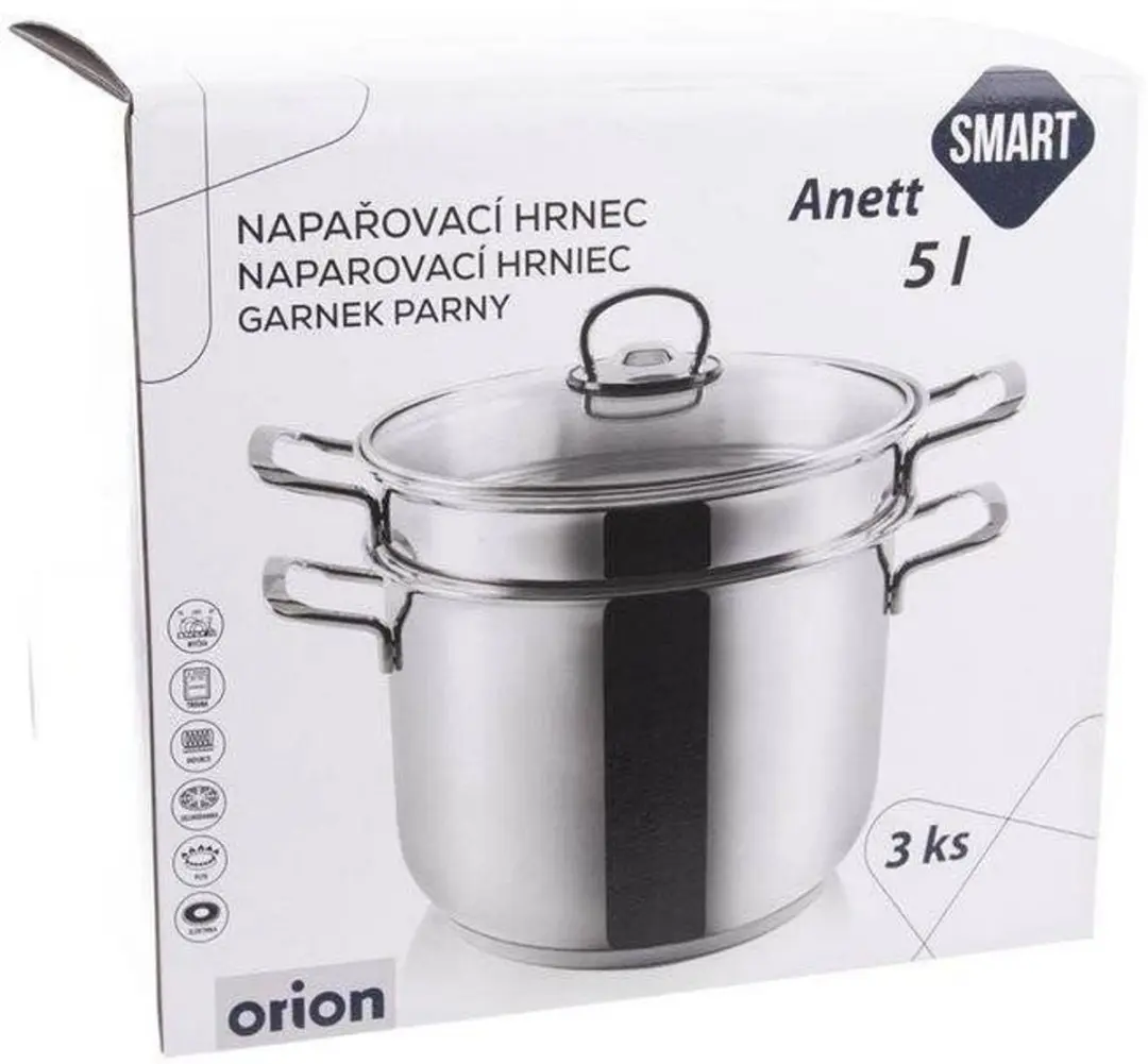 Orion Anett Roestvrijstalen Stoompan 5L - 22cm - Zilver