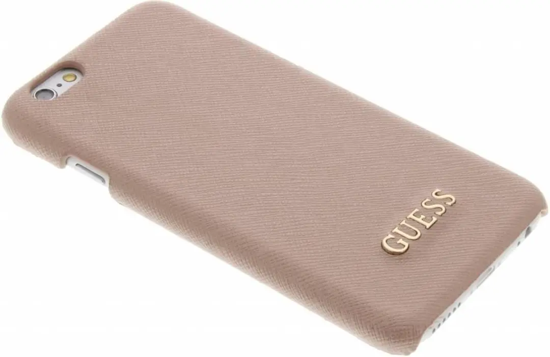 GUESS Saffiano Backcover Hoesje iPhone 6/6S - Roze - S206-12