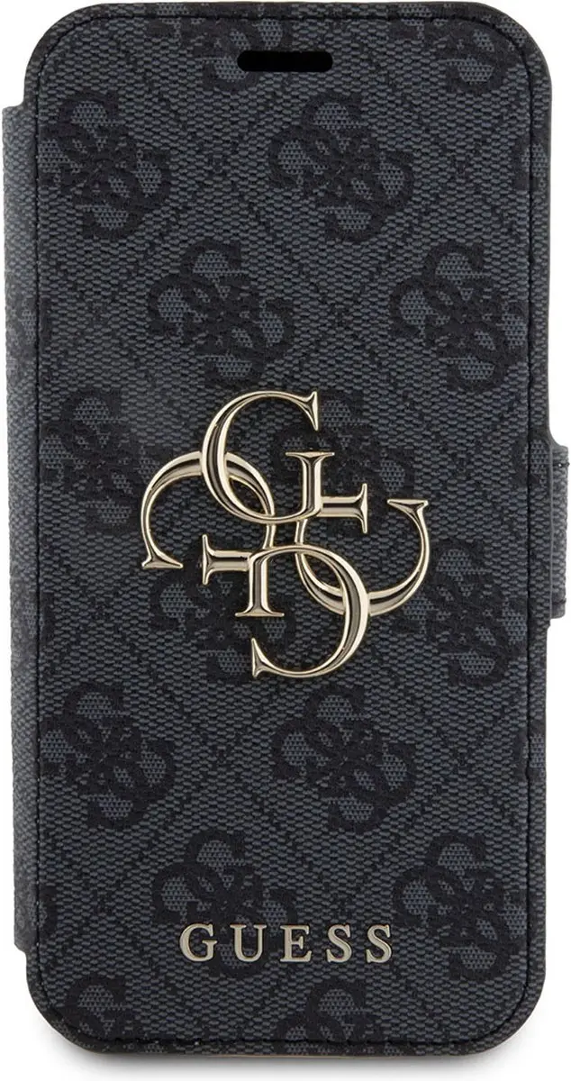 GUESS 4G Metal Logo Book Case - iPhone 15 Pro Max - Grijs - afbeelding 6 van 6