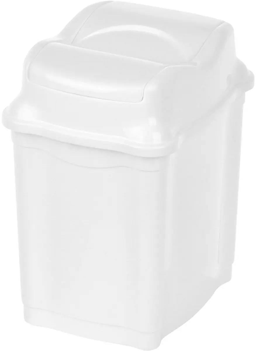 Orion Prullenbak 5L - Wit - Uitschuifdeksel