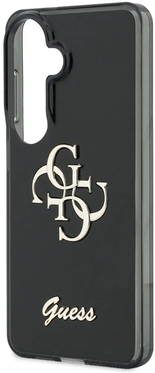 Guess IML Big Metal 4G Hoesje - Samsung Galaxy S26 - Zwart GUHCP16SP4GSBLK - afbeelding 6 van 6