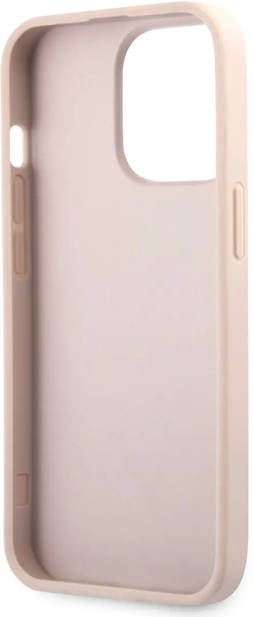 GUESS iPhone 13 Pro Hoesje - Roze - PU Leather - MagSafe