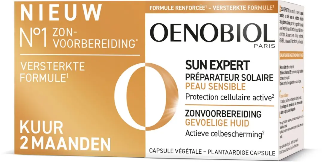 Oenobiol Sun Expert Gevoelige Huid Bruiningscapsules 60 Stuks