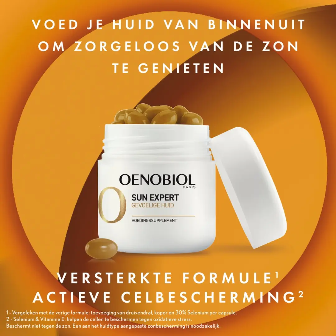 Oenobiol Sun Expert Gevoelige Huid Bruiningscapsules 60 Stuks
