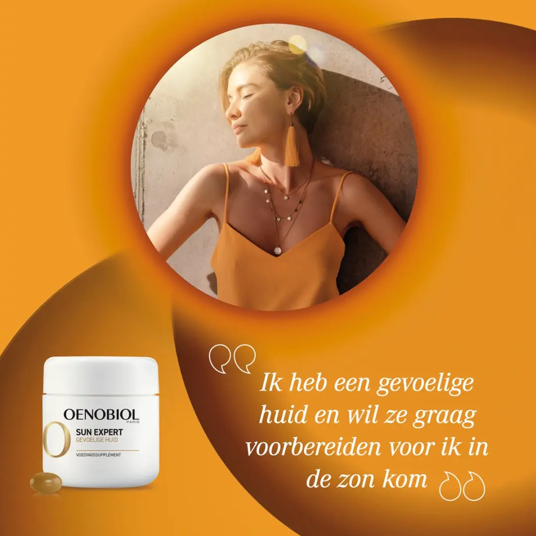 Oenobiol Sun Expert Gevoelige Huid Bruiningscapsules 60 Stuks