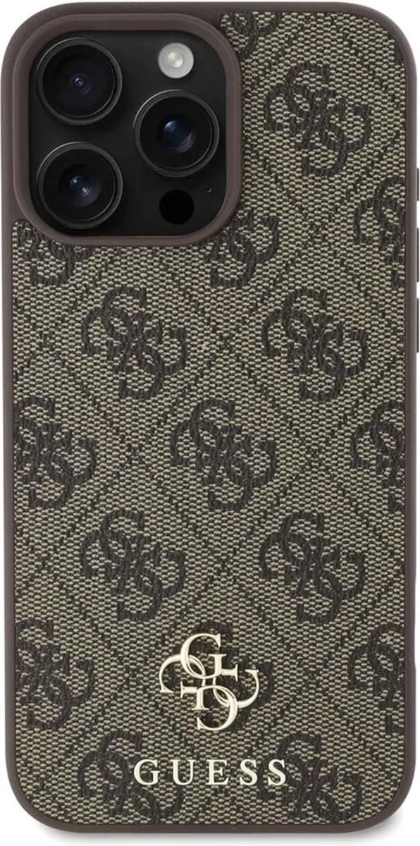 Guess GUHMP16LP4SM4MW Backcover iPhone 16 Pro - Bruin