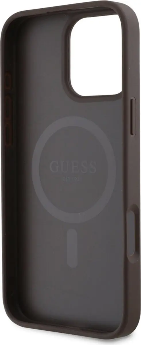 Guess GUHMP16LP4SM4MW Backcover iPhone 16 Pro - Bruin