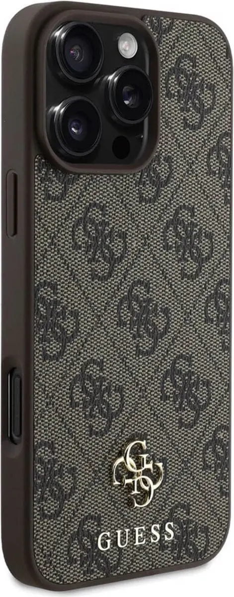 Guess GUHMP16LP4SM4MW Backcover iPhone 16 Pro - Bruin