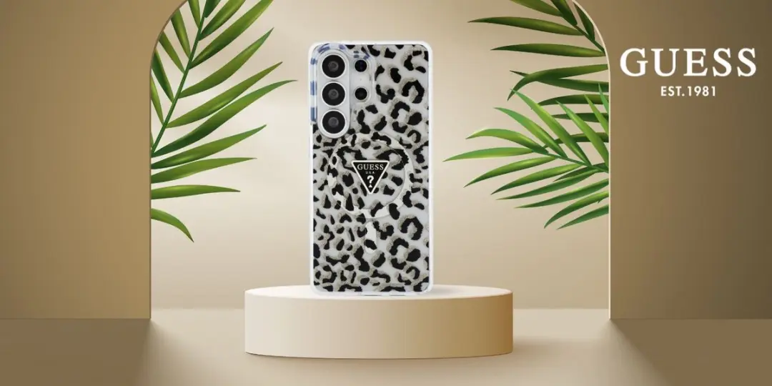 GUESS Hoesje Samsung Galaxy S26 Ultra - Panter Zwart - MagSafe