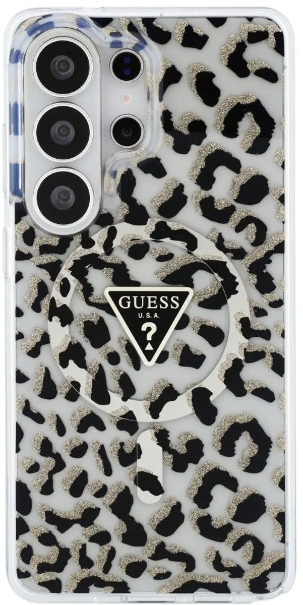 GUESS Hoesje Samsung Galaxy S26 Ultra - Panter Zwart - MagSafe