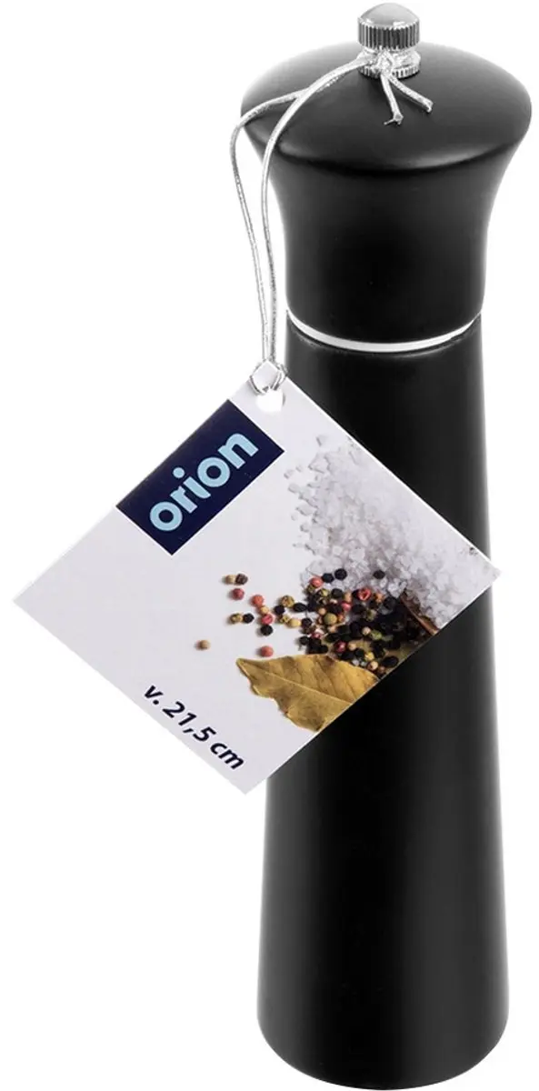 Orion Houten Peper- en Zoutmolen Zwart 21,5cm