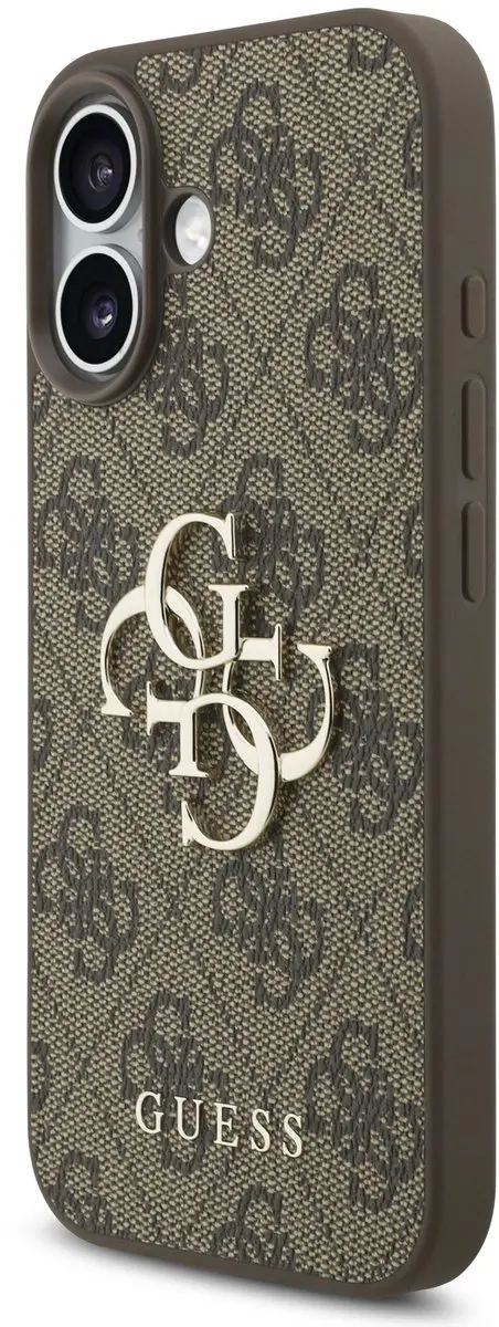 GUESS 4G Metal Logo Hoesje iPhone 17 - Bruin