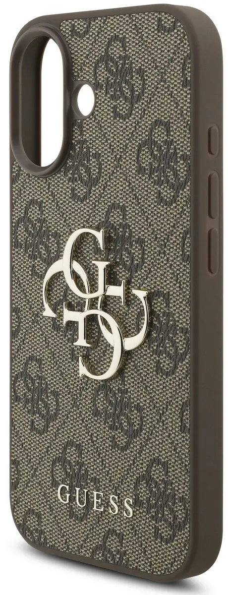 GUESS 4G Metal Logo Hoesje iPhone 17 - Bruin