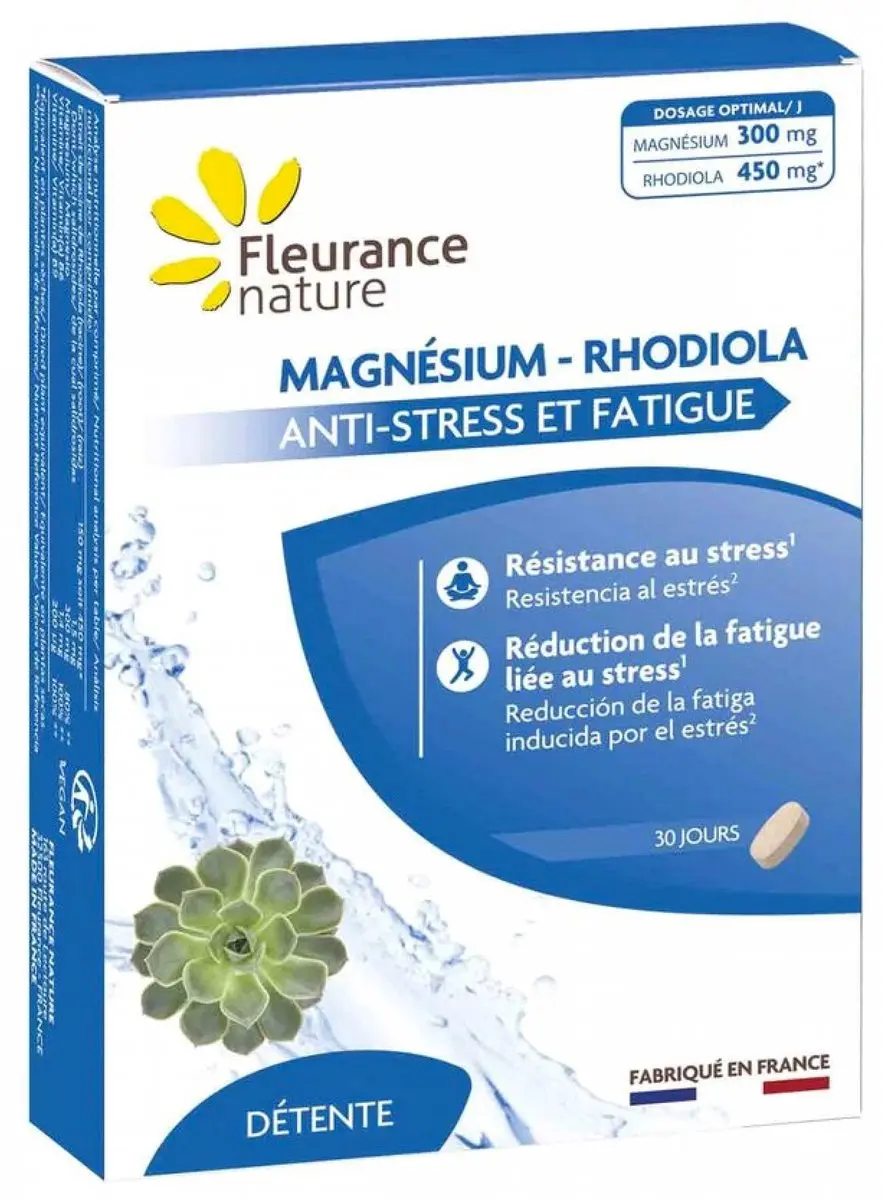 Fleurance Nature Magnesium Rhodiola 30 Tabletten
