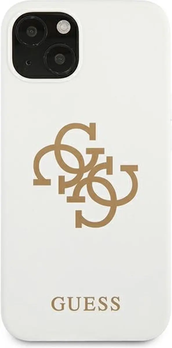 GUESS Silicone Back Case - iPhone 13 Mini - Wit