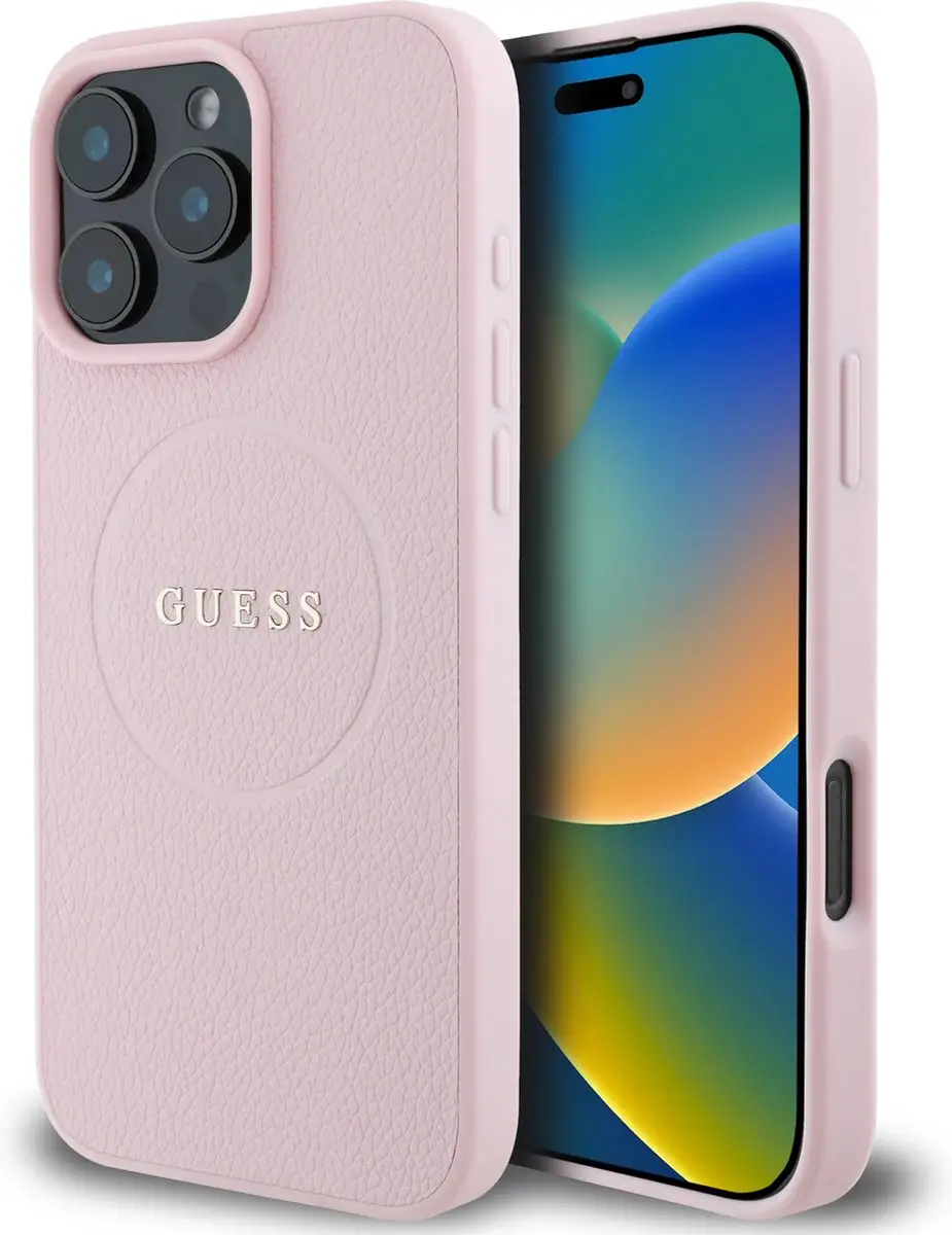 GUESS Backcover iPhone 16 Pro Max MagSafe - Roze