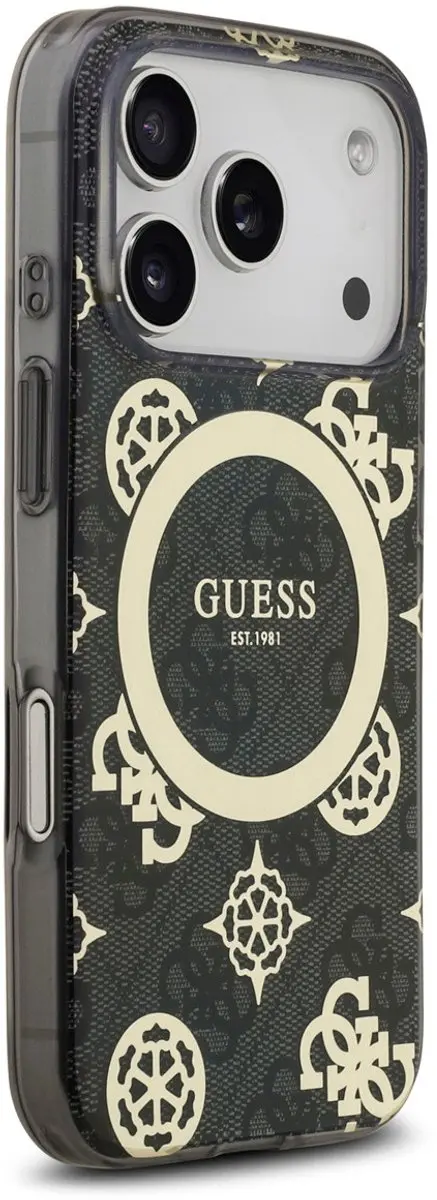 GUESS Telefoonhoesje iPhone 17 Pro Max MagSafe - Zwart