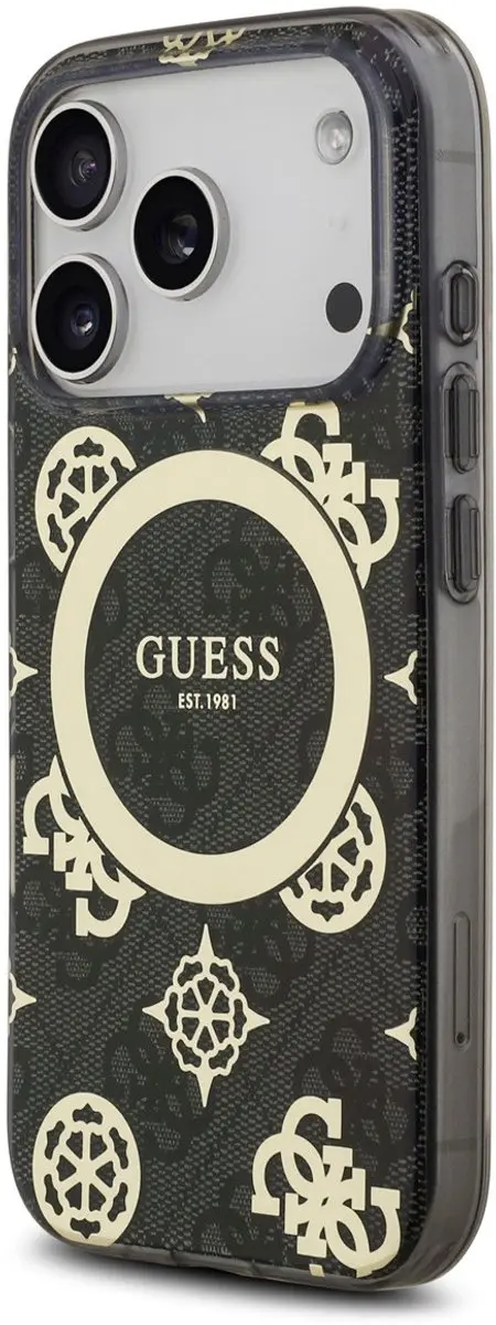 GUESS Telefoonhoesje iPhone 17 Pro Max MagSafe - Zwart