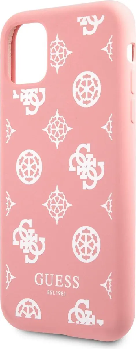 GUESS Silicone Backcase iPhone 11 - Roze - MPN 7312