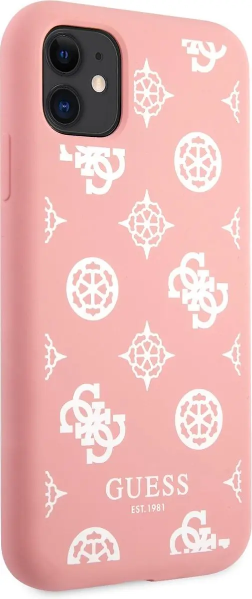 GUESS Silicone Backcase iPhone 11 - Roze - MPN 7312 - afbeelding 6 van 6
