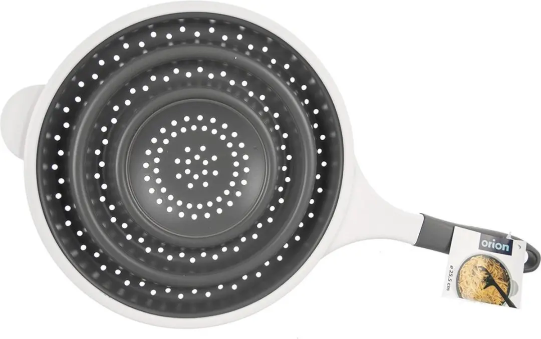 Orion KEMP 25,5cm Silicone Opvouwbare Keukenzeef - Grijs
