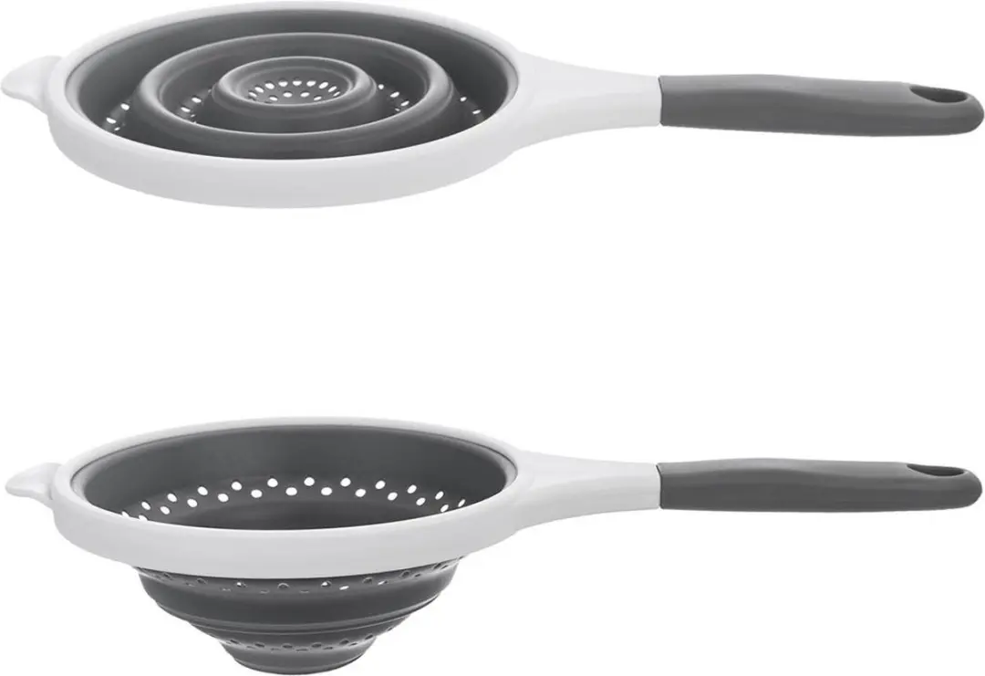 Orion KEMP 25,5cm Silicone Opvouwbare Keukenzeef - Grijs