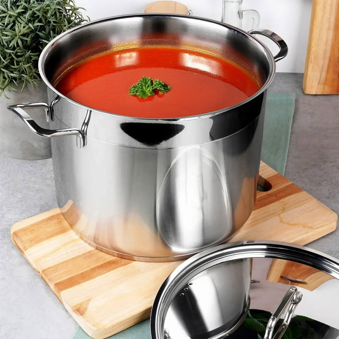 Orion Anett Serie Roestvrijstalen Pan 26cm - 10L - Zilver