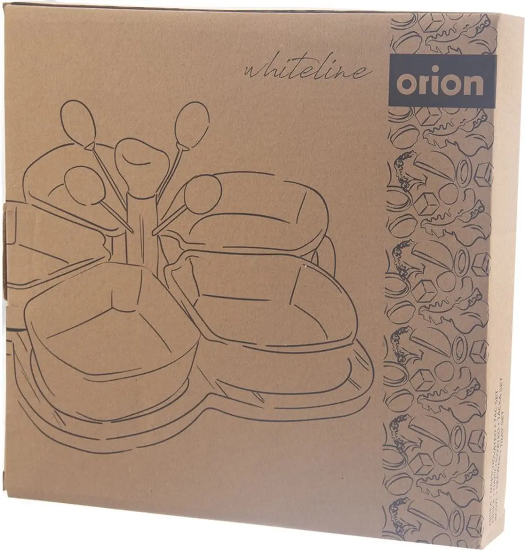 Orion WhiteLine 28,5cm Snackkomset - 10-delig - Wit