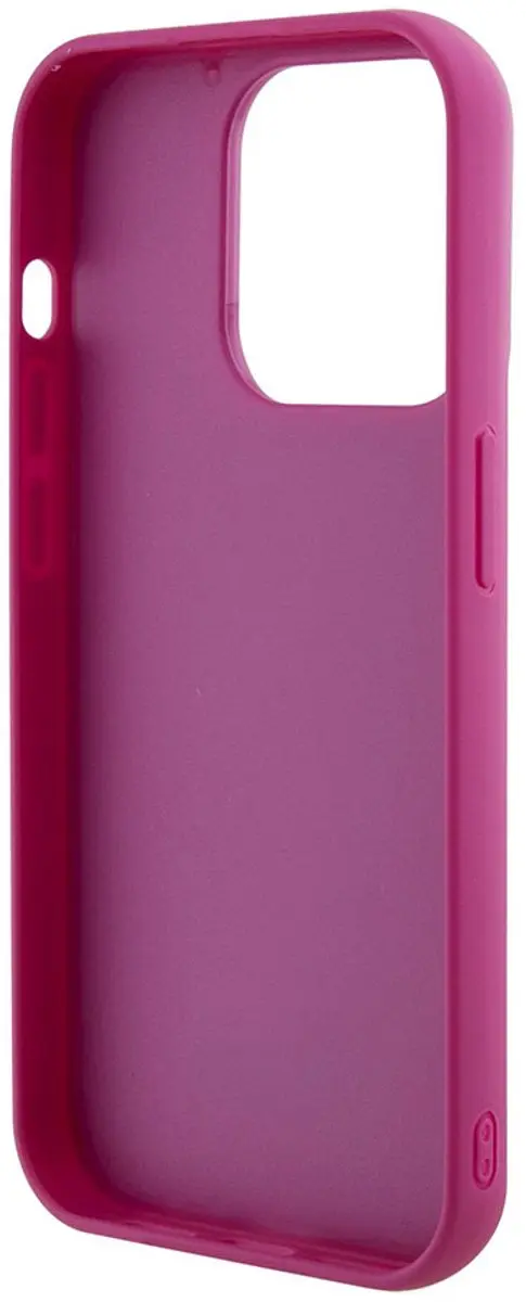 GUESS Sequins Script Logo Hoesje iPhone 15 Pro Max - Magenta