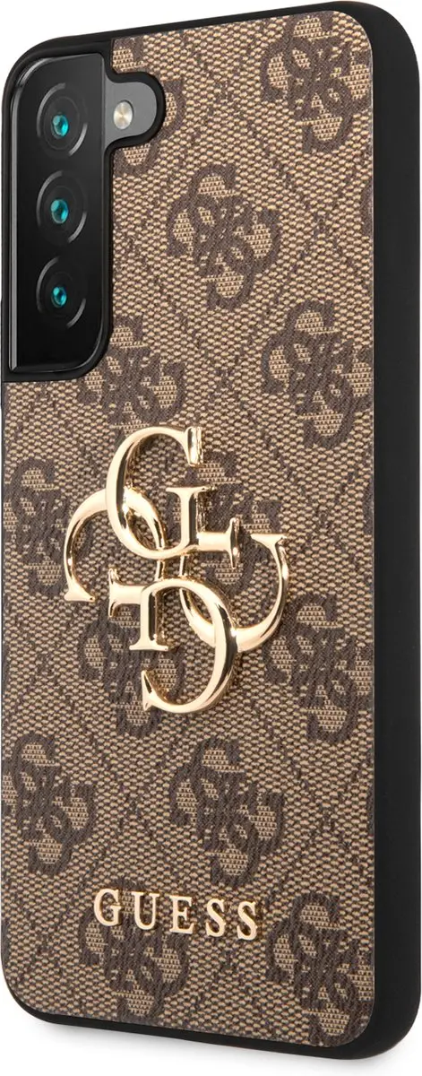 GUESS Golden Logo Hoesje Samsung Galaxy S22 - Bruin