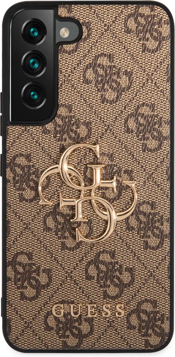 GUESS Golden Logo Hoesje Samsung Galaxy S22 - Bruin