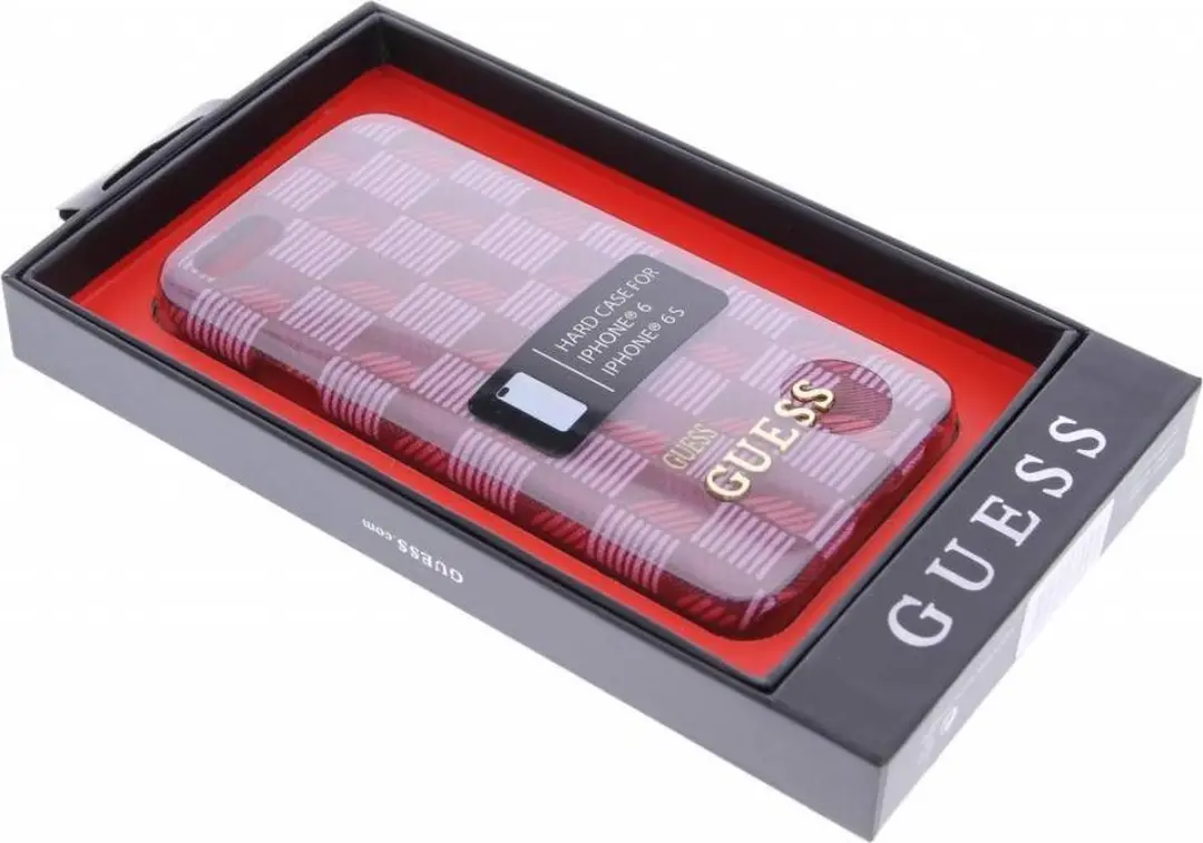 Guess Jet Set iPhone 6/6s Hardcase - Rood