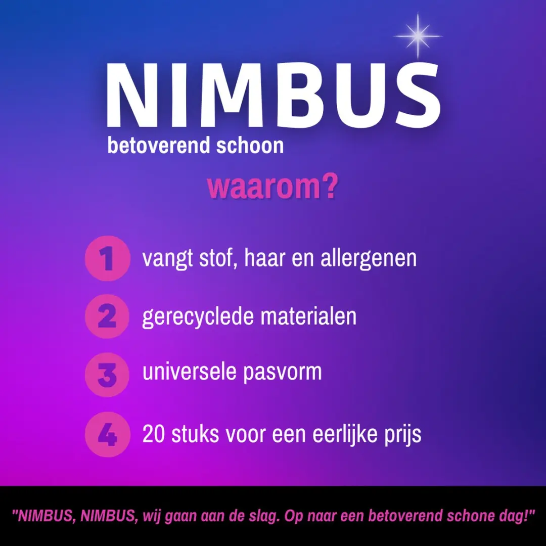 Nimbus Magic Floorwipes XXL Refill - 20 Stuks - 46x27cm