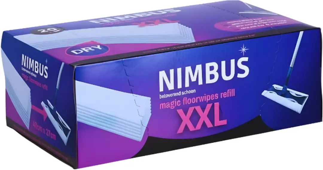 Nimbus Magic Floorwipes XXL Refill - 20 Stuks - 46x27cm