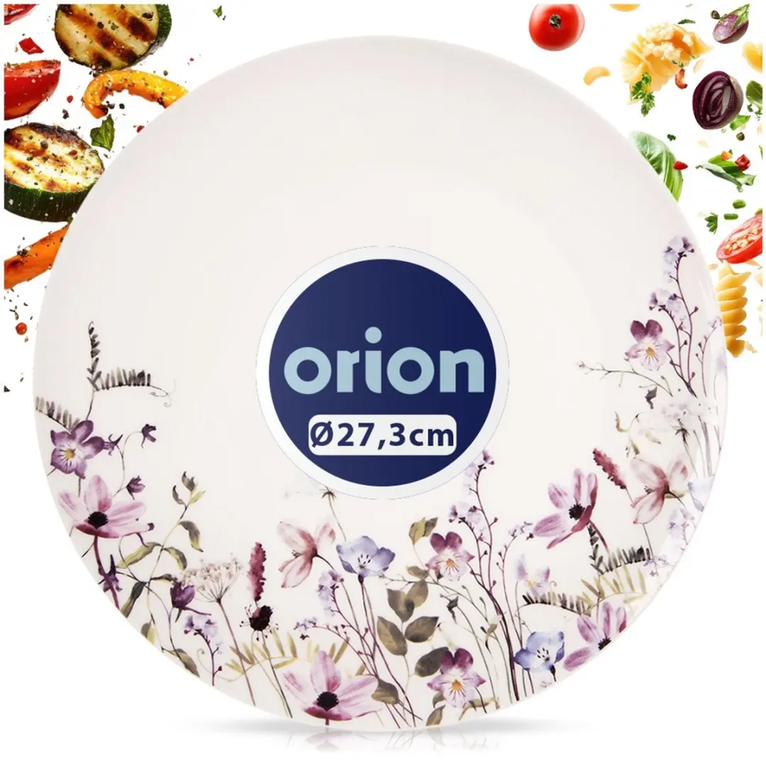 Orion Louka Dinerbord Porselein 27cm - Bloemen - Wit