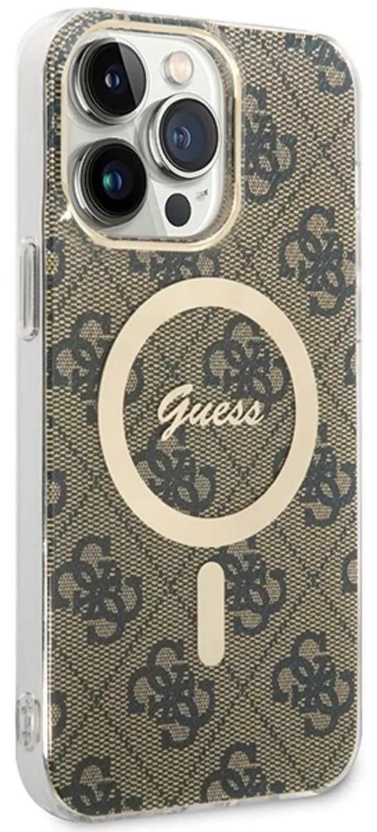 GUESS IML 4G Back Case - iPhone 15 Pro Max - Bruin