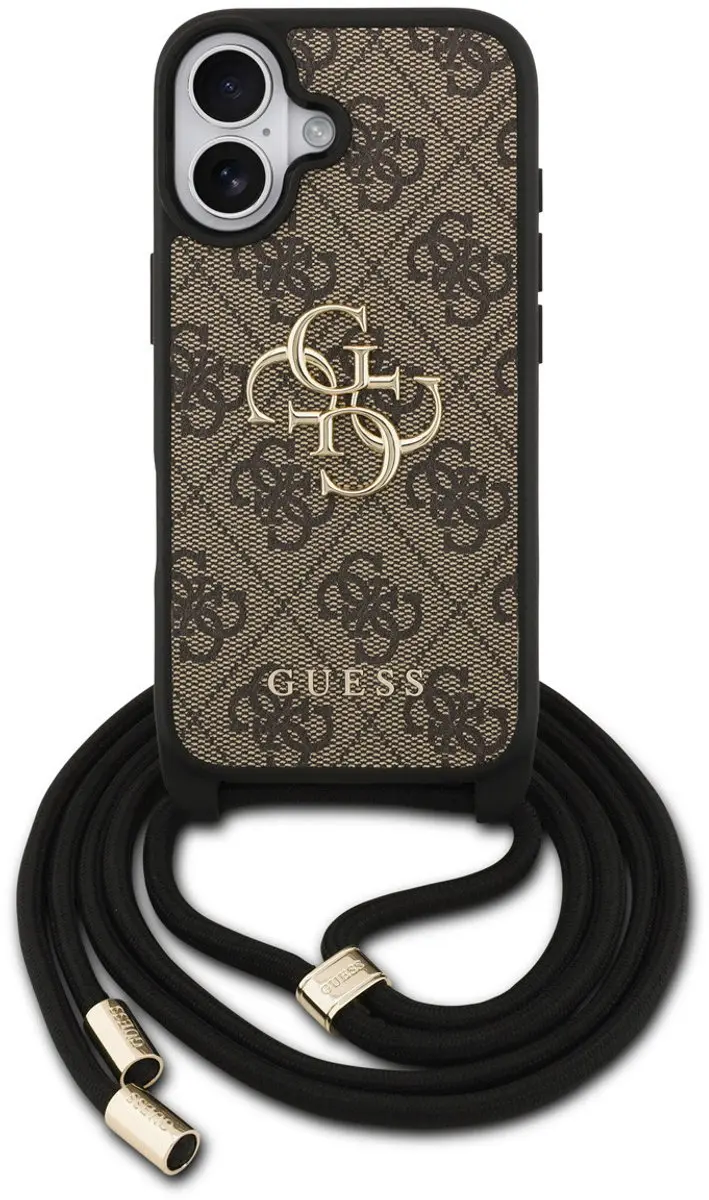 GUESS Back Cover iPhone 17 - Bruin - Crossbody Koord