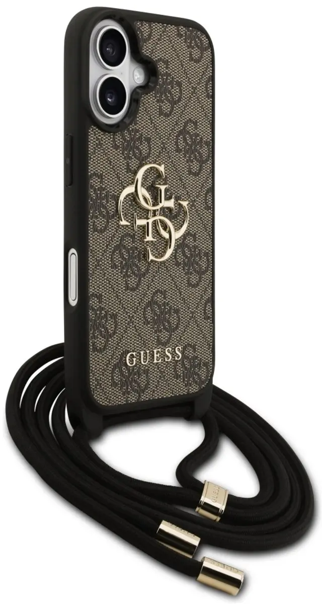 GUESS Back Cover iPhone 17 - Bruin - Crossbody Koord