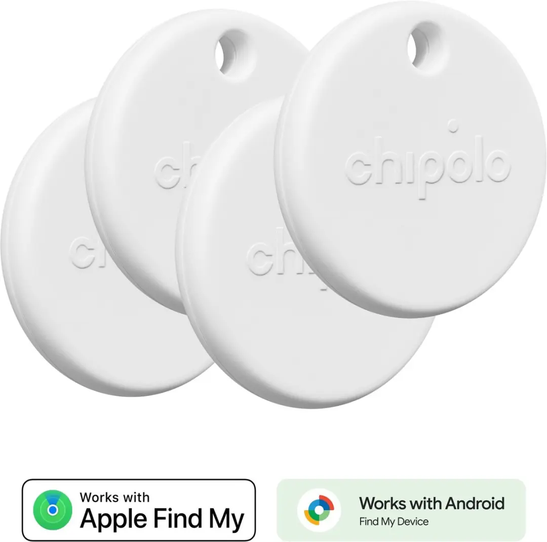 Chipolo POP Bluetooth Tracker - 4 Stuks - Wit