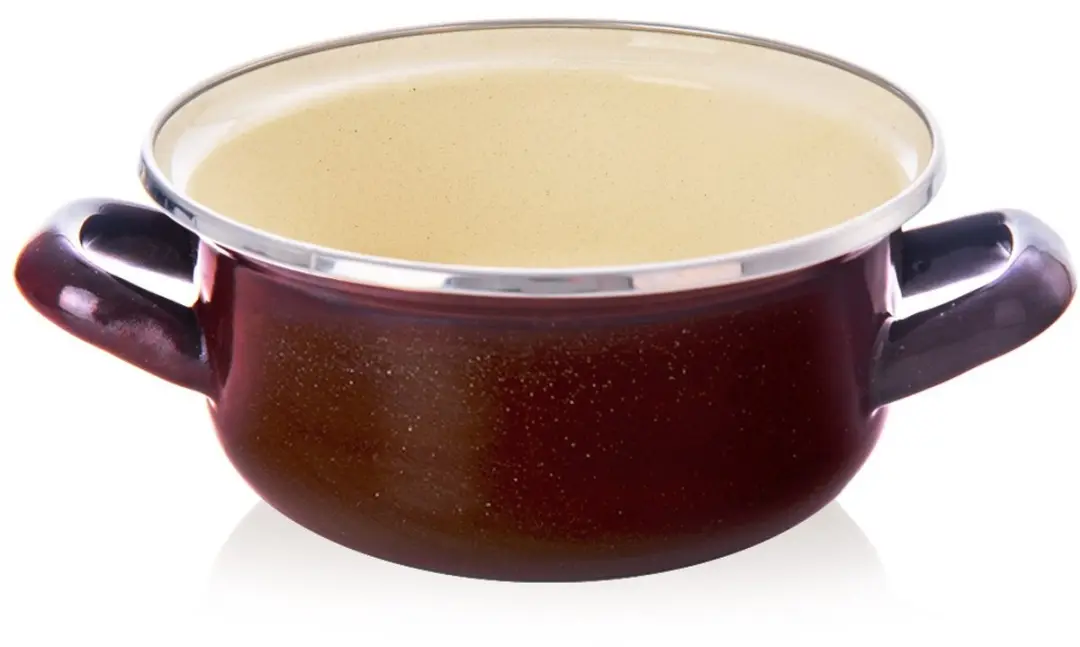 Orion Brown Geëmailleerde Kookpan 1 Liter