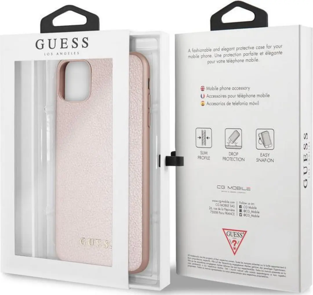 Guess IriDescent Hard Case iPhone 11 Pro Max - Roségoud