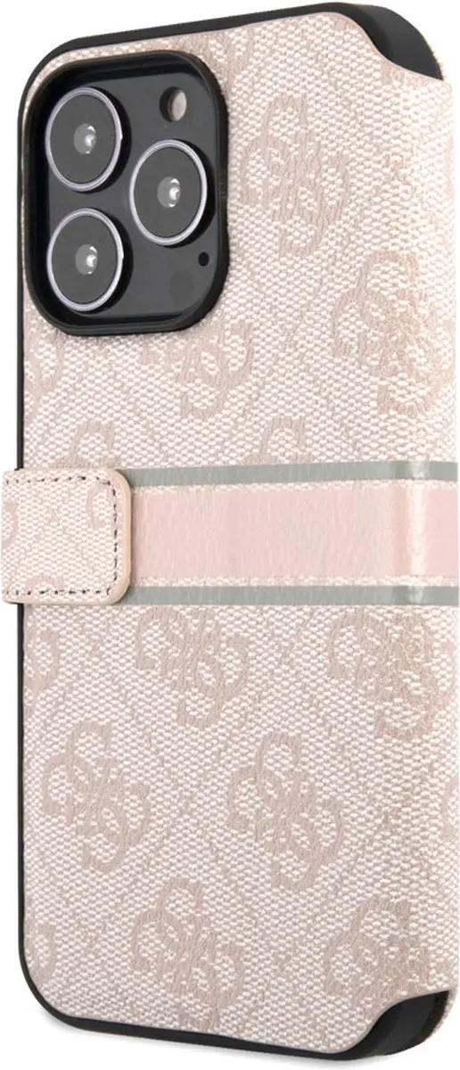 GUESS iPhone 13 Pro Max Hoesje - Roze - 3 Pasjes