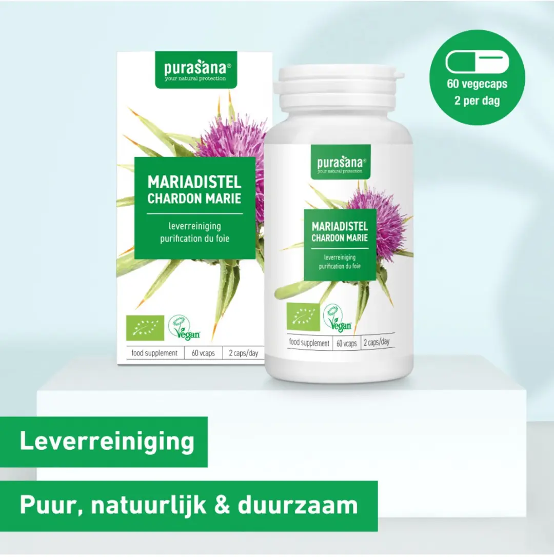 Purasana Mariadistel Extract 60mg - 60g Biologisch