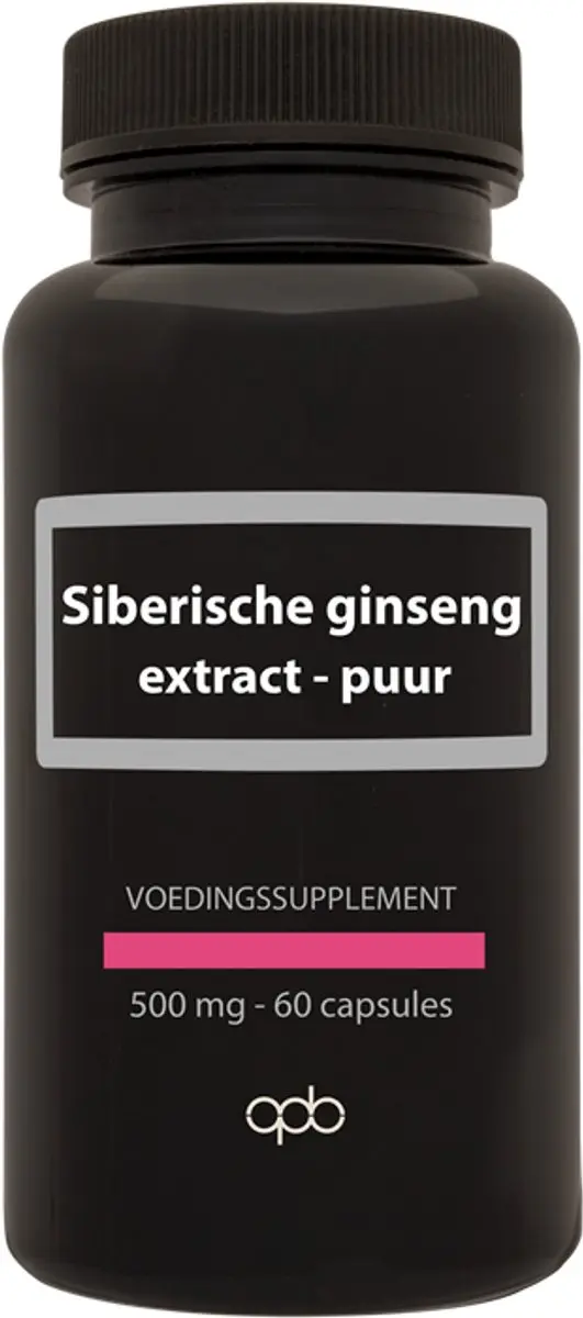 APB Holland Siberische Ginseng Extract 500mg - 60 Capsules
