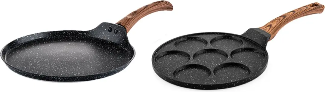 Westinghouse 2-delige Pannenkoekenpannenset Ø26/28cm