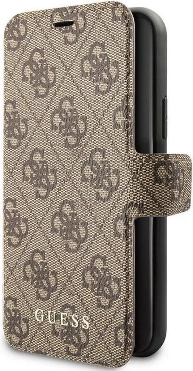 Guess 4G Book Case iPhone 11 Pro Max - 3 Pasjes - Bruin