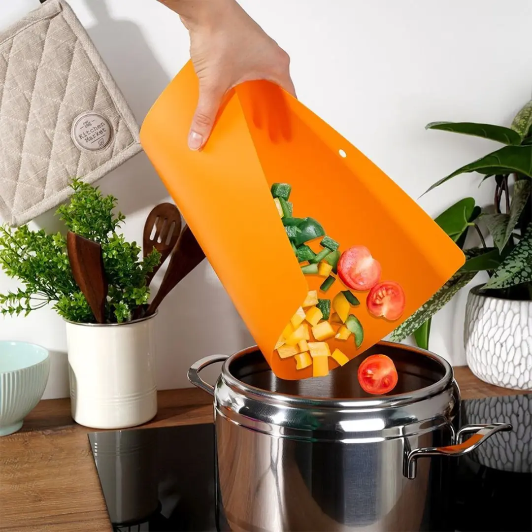 Orion Flexibele Snijplanken 3-delig - Rood/Oranje/Rozig